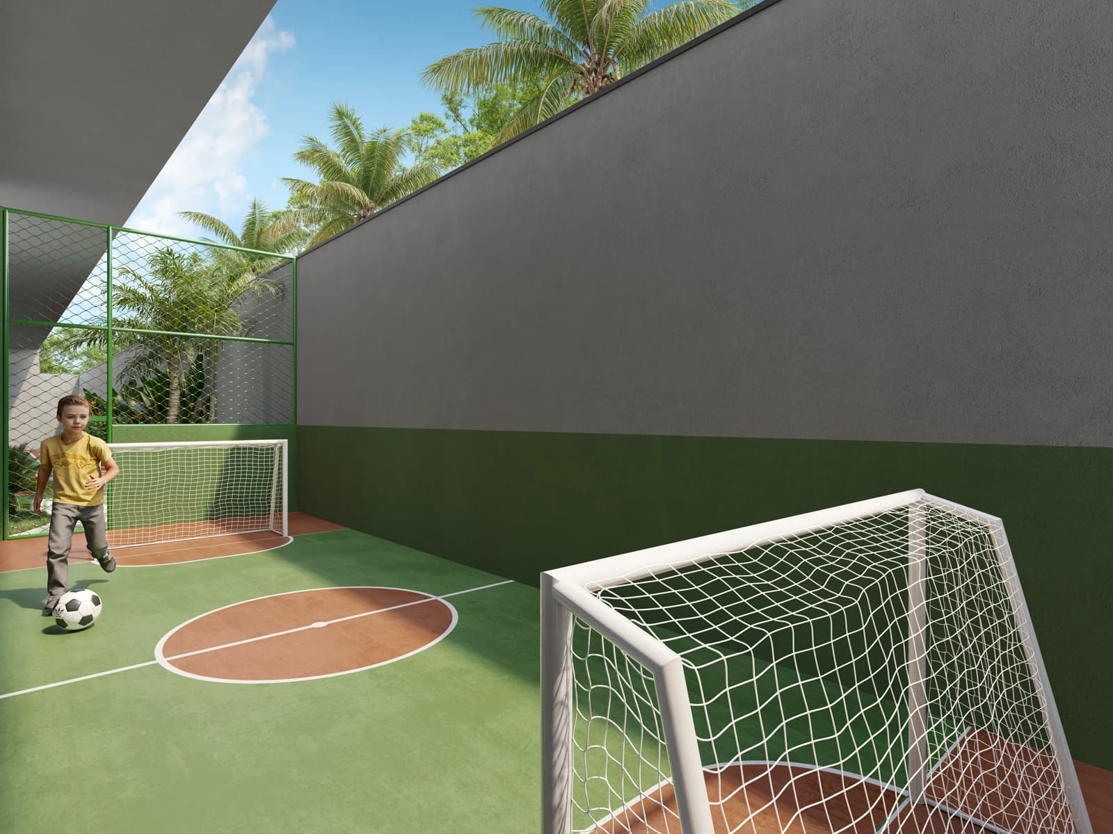 Perspectiva da mini quadra